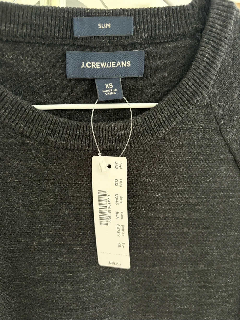 J.Crew/Jeans men's cotton crewneck sweater XS
